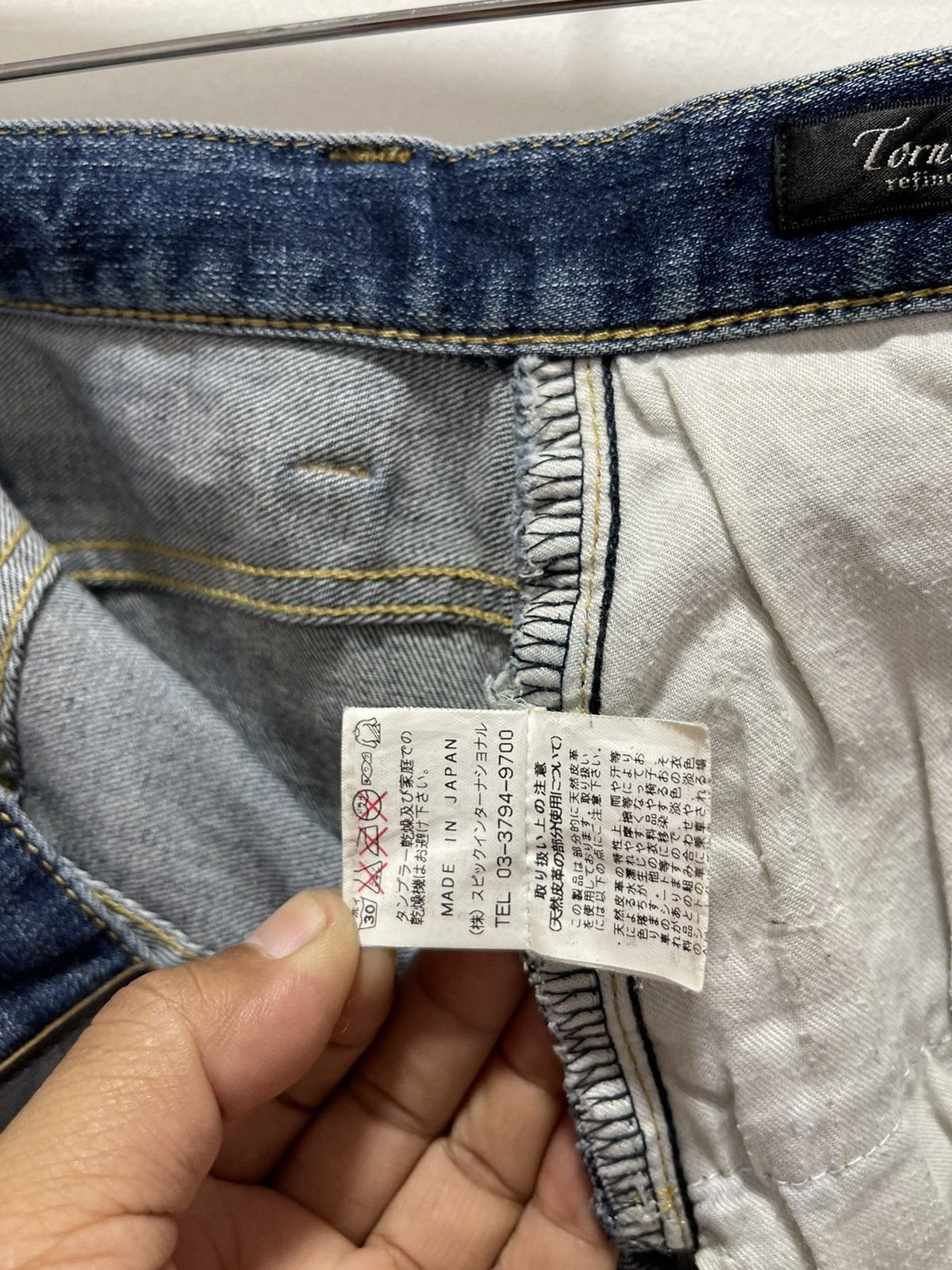 Tornado Mart × Vintage JAPANESE TERNADO MART STRECHABLE DISTRESSED DENIM JEANS Size US 30 / EU 46 - 16 Thumbnail