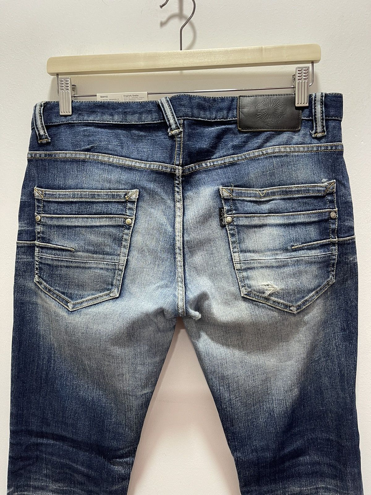 Tornado Mart × Vintage JAPANESE TERNADO MART STRECHABLE DISTRESSED DENIM JEANS Size US 30 / EU 46 - 4 Thumbnail