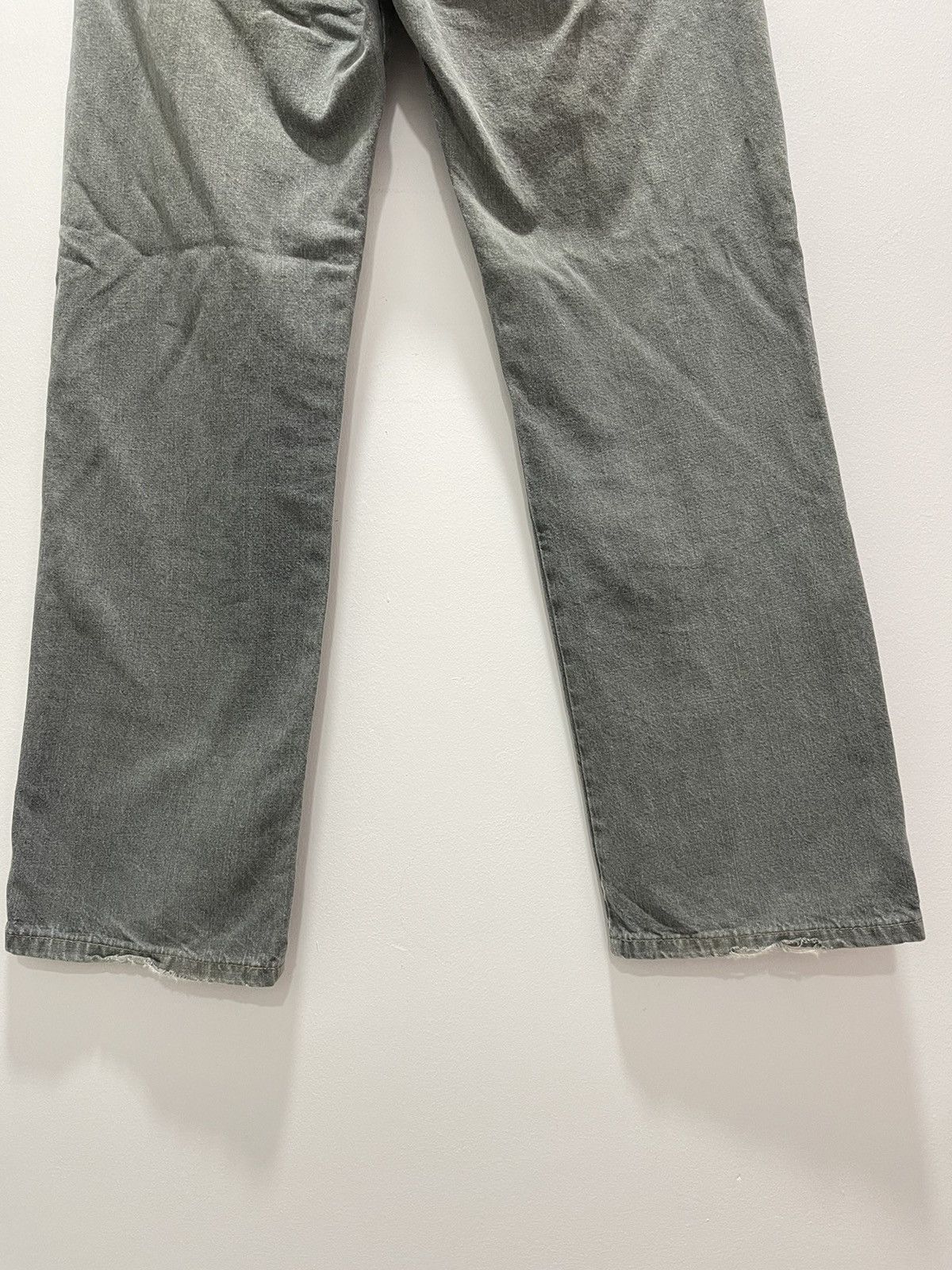 Vintage JAPANESE XLARGE BUTTON FLY DISTRESSED DENIM JEANS Size US 31 - 11 Thumbnail