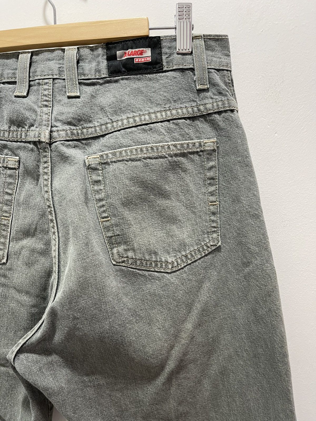 Vintage JAPANESE XLARGE BUTTON FLY DISTRESSED DENIM JEANS Size US 31 - 8 Thumbnail