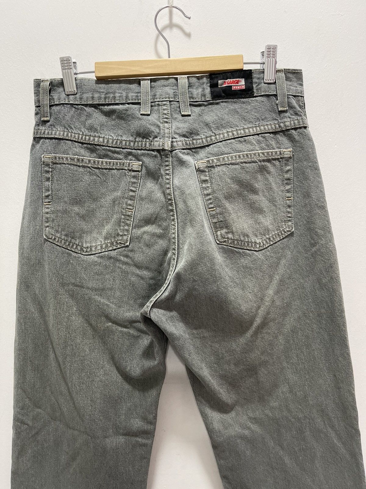 Vintage JAPANESE XLARGE BUTTON FLY DISTRESSED DENIM JEANS Size US 31 - 10 Thumbnail