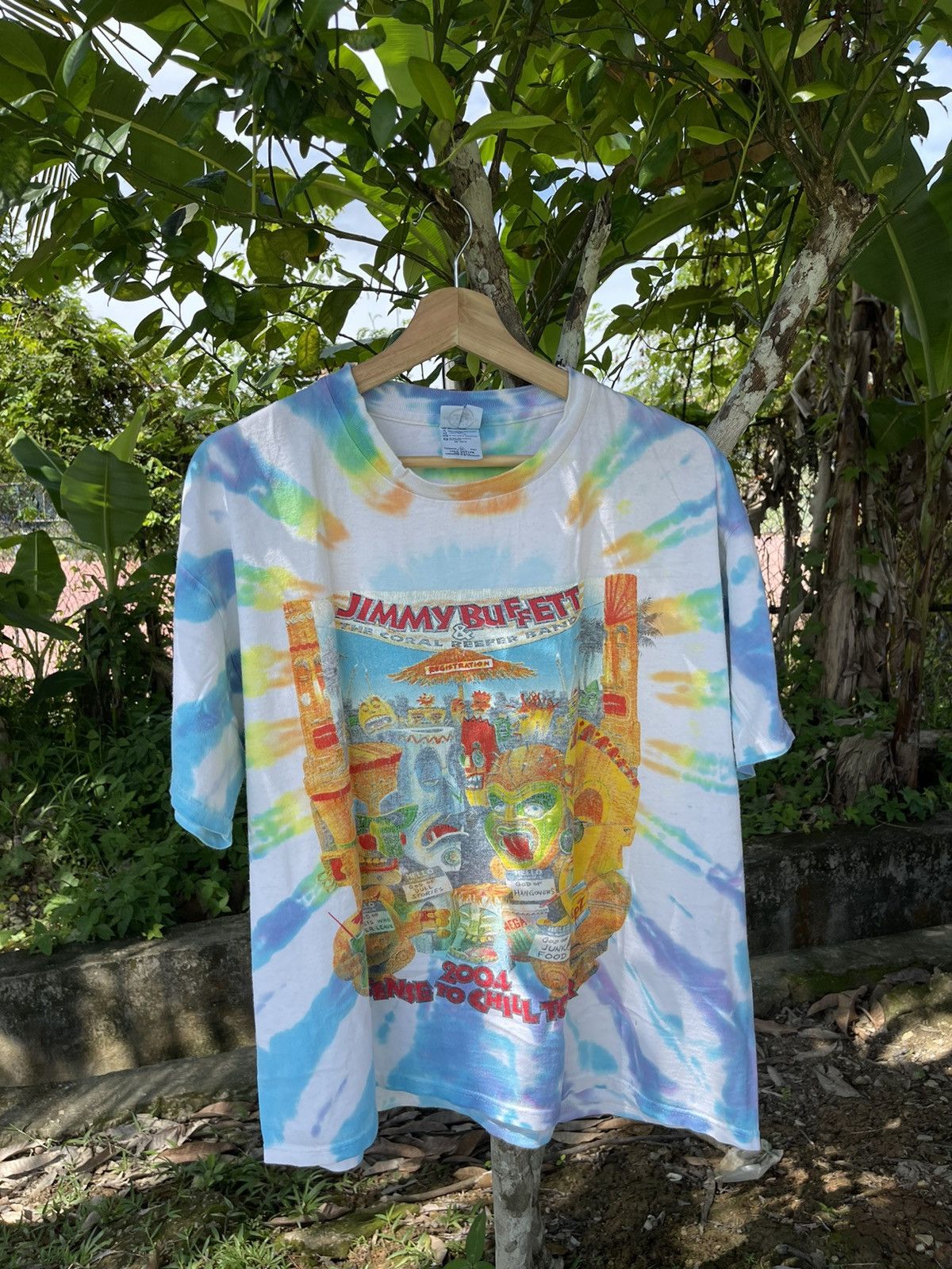Band Tees VINTAGE JIMMY BUFFET BEACH 2004 TIE DYE TOUR TEE Size US XL / EU 56 / 4 - 1 Thumbnail