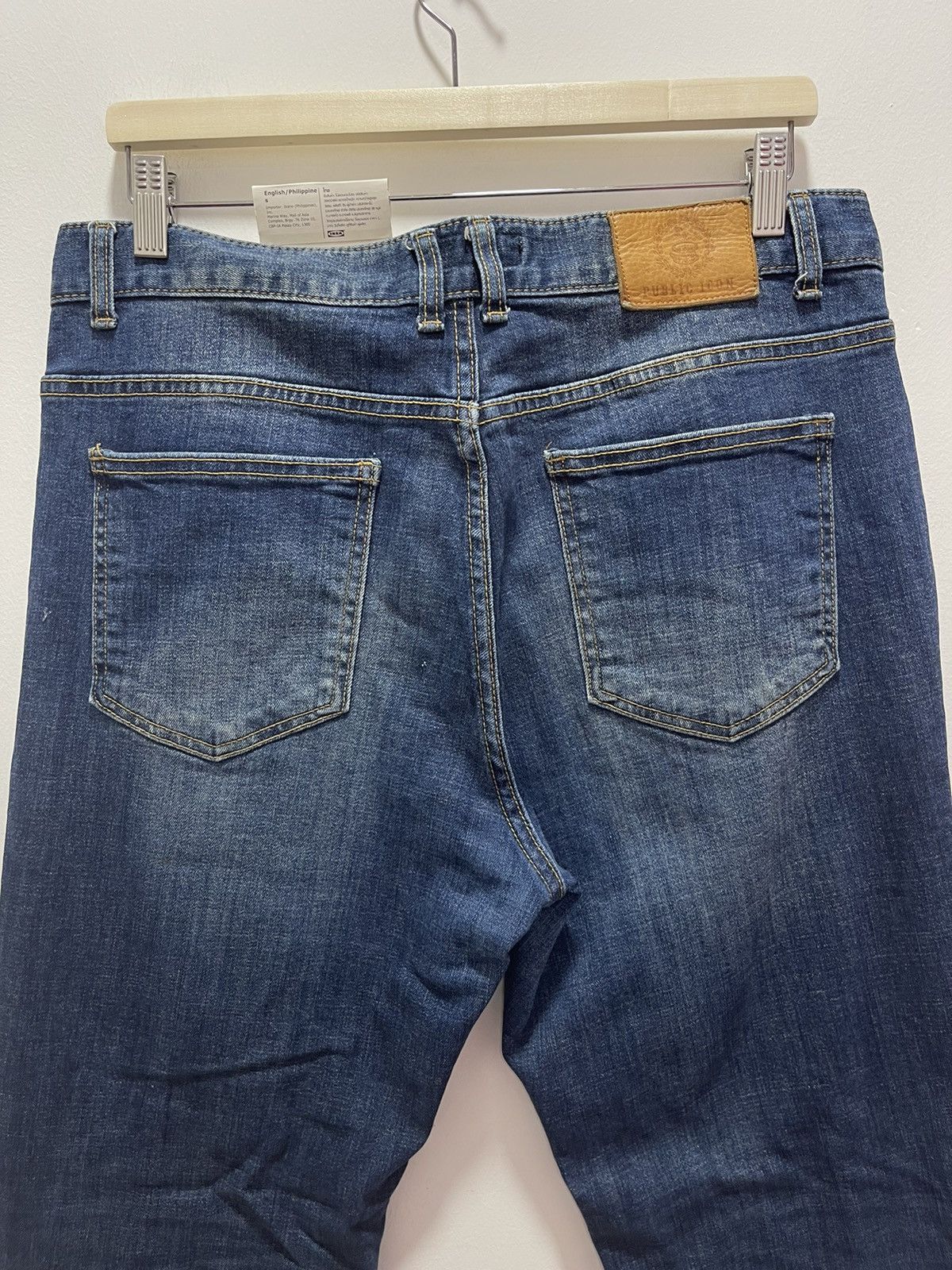 Japanese Brand × Vintage JAPANESE PUBLIC ICON STRETCHABLE RIPPED SKINNY DISTRESSED Size US 34 / EU 50 - 13 Thumbnail