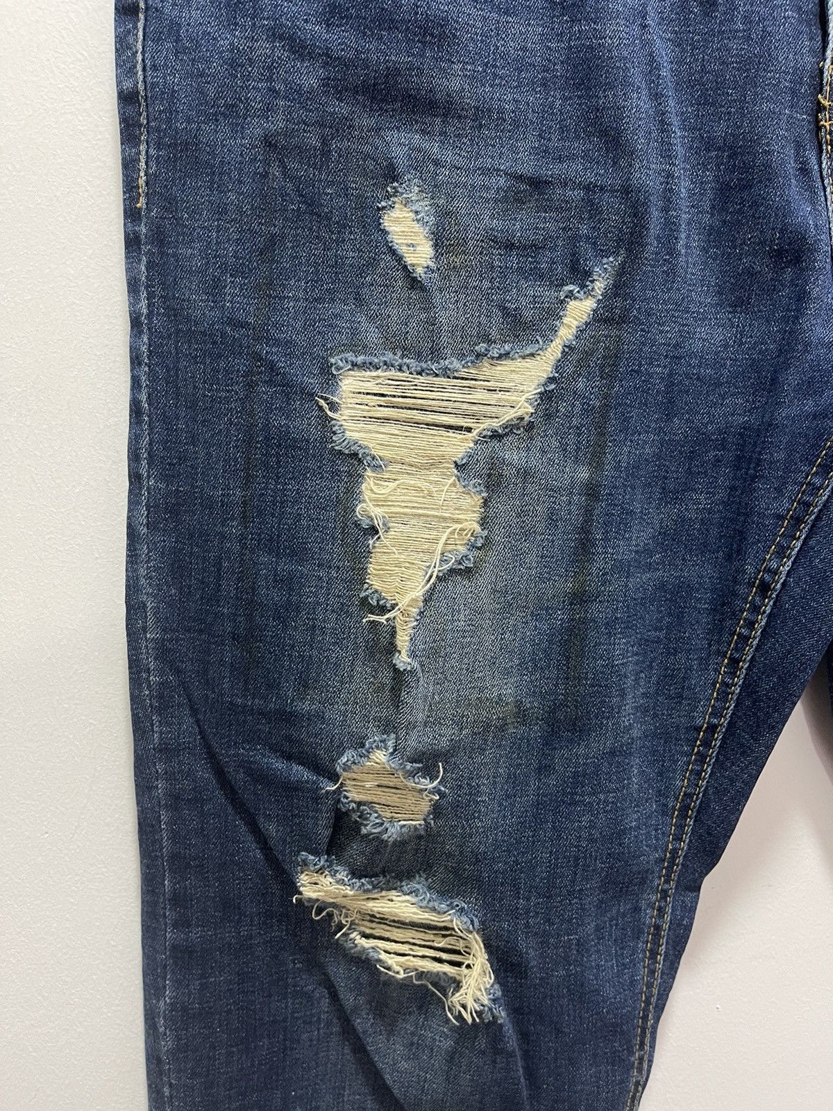 Japanese Brand × Vintage JAPANESE PUBLIC ICON STRETCHABLE RIPPED SKINNY DISTRESSED Size US 34 / EU 50 - 6 Thumbnail