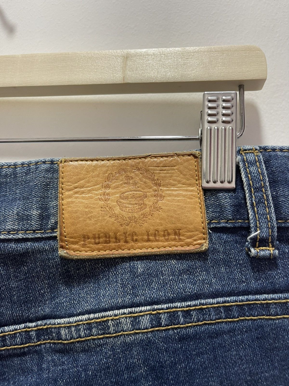 Japanese Brand × Vintage JAPANESE PUBLIC ICON STRETCHABLE RIPPED SKINNY DISTRESSED Size US 34 / EU 50 - 16 Thumbnail