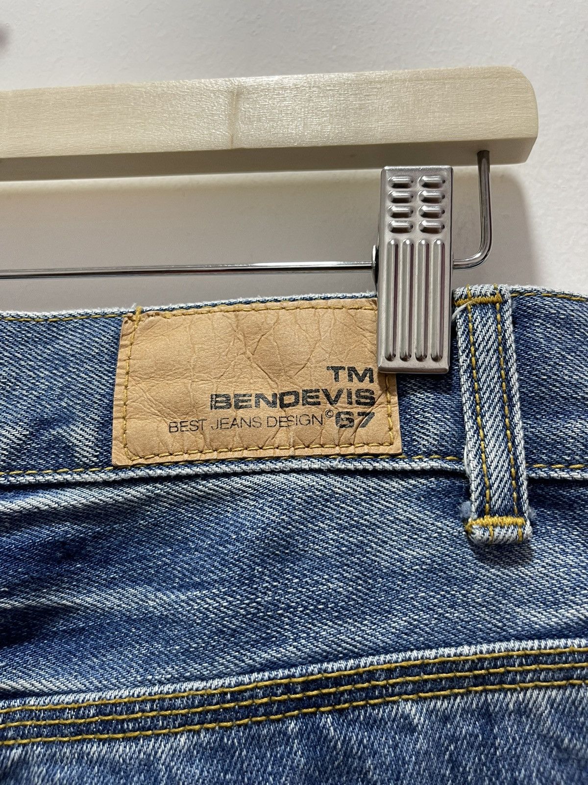 Japanese Brand VINTAGE BENDEVIS RIPPED STYLE WASHED BLUE DISTRESSED JEANS Size US 30 / EU 46 - 16 Thumbnail
