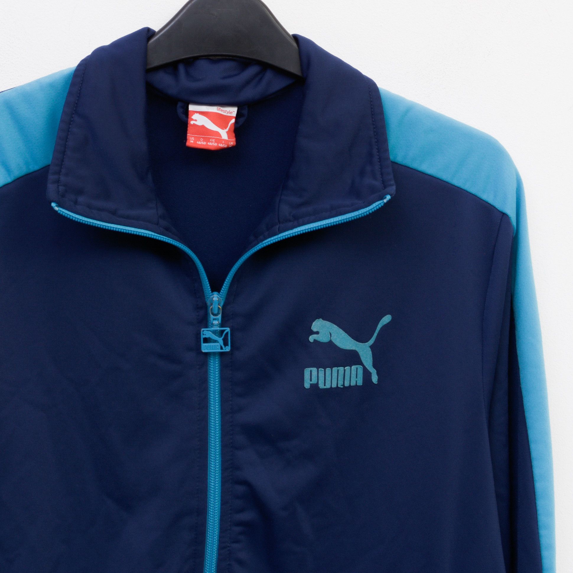 Puma Mens UK M US Tracksuit Jacket Sweatshirt Jumper Zip Logo Top Size US M / EU 48-50 / 2 - 2 Thumbnail