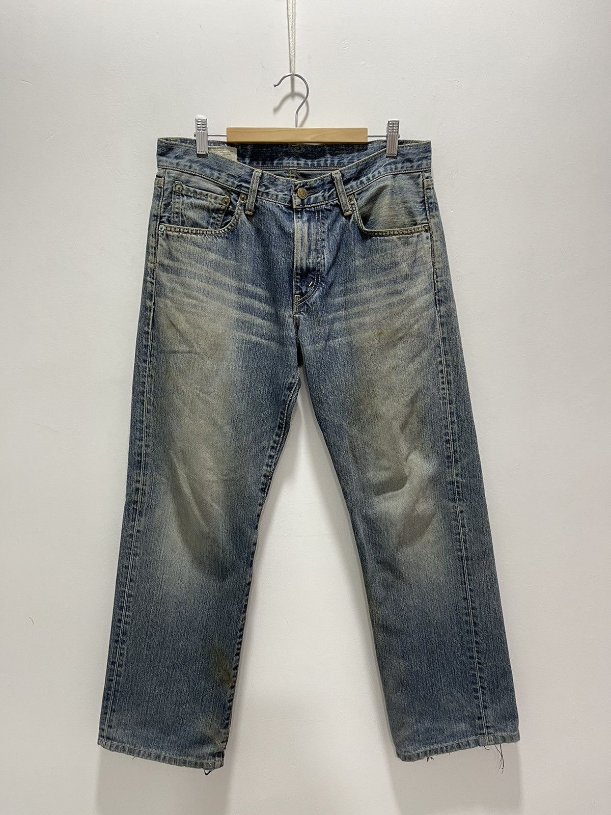 Edwin JAPANESE EDWIN 503 FADED DISTRESSED DENIM JEANS Size US 32 / EU 48 - 7 Thumbnail