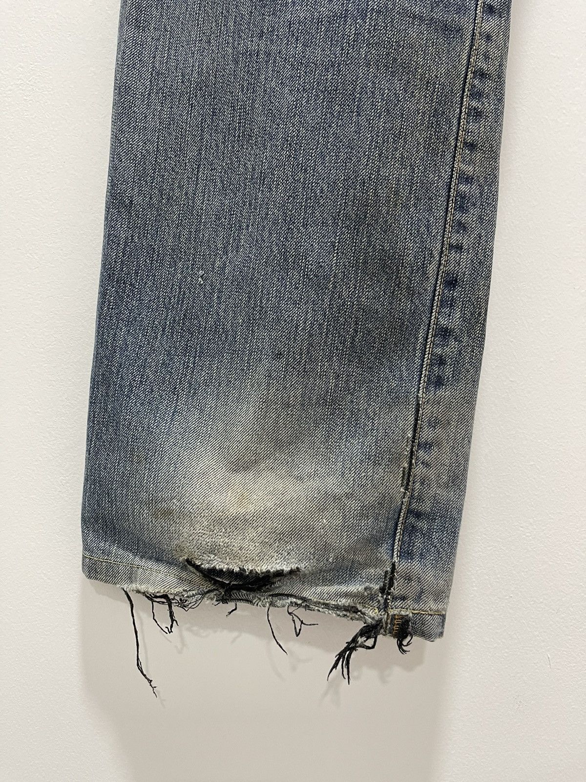 Edwin JAPANESE EDWIN 503 FADED DISTRESSED DENIM JEANS Size US 32 / EU 48 - 6 Thumbnail