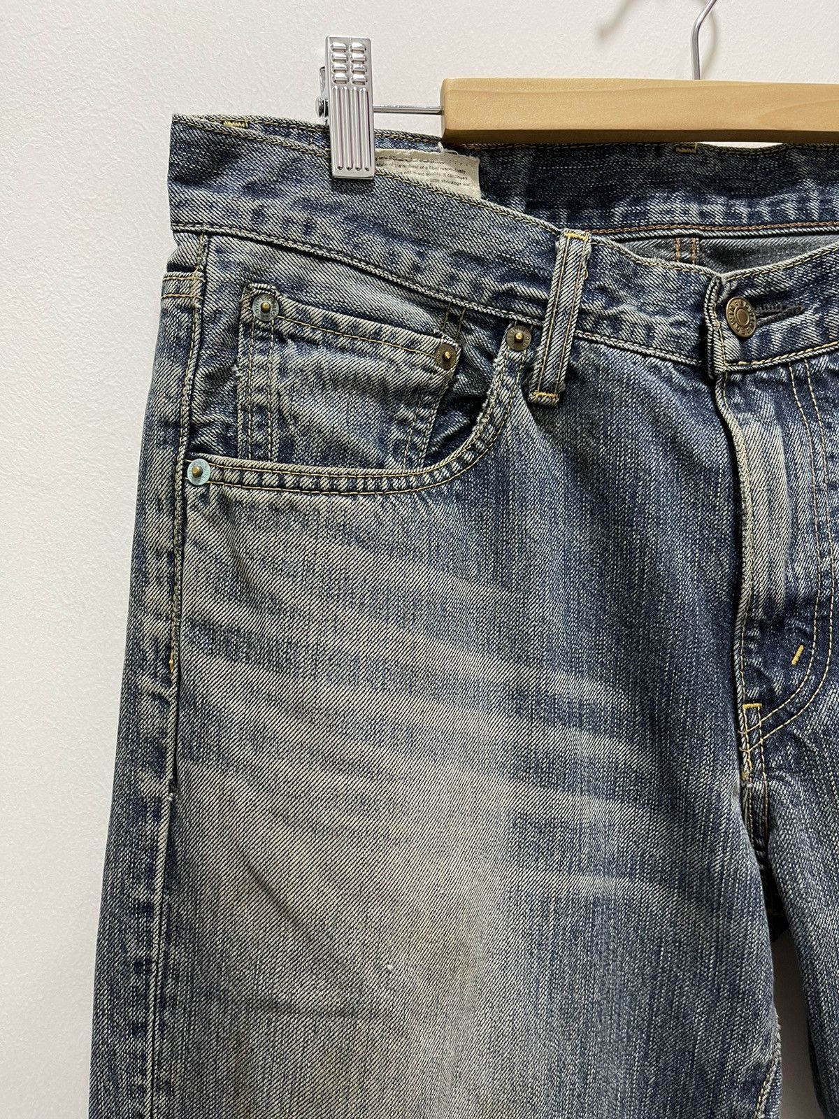 Edwin JAPANESE EDWIN 503 FADED DISTRESSED DENIM JEANS Size US 32 / EU 48 - 9 Thumbnail