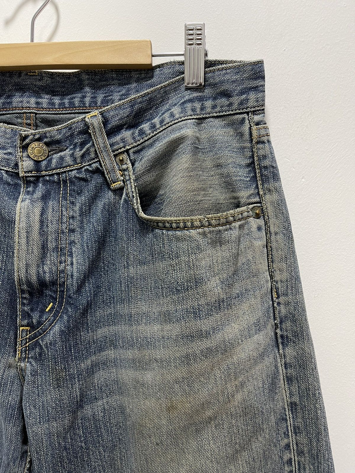 Edwin JAPANESE EDWIN 503 FADED DISTRESSED DENIM JEANS Size US 32 / EU 48 - 8 Thumbnail