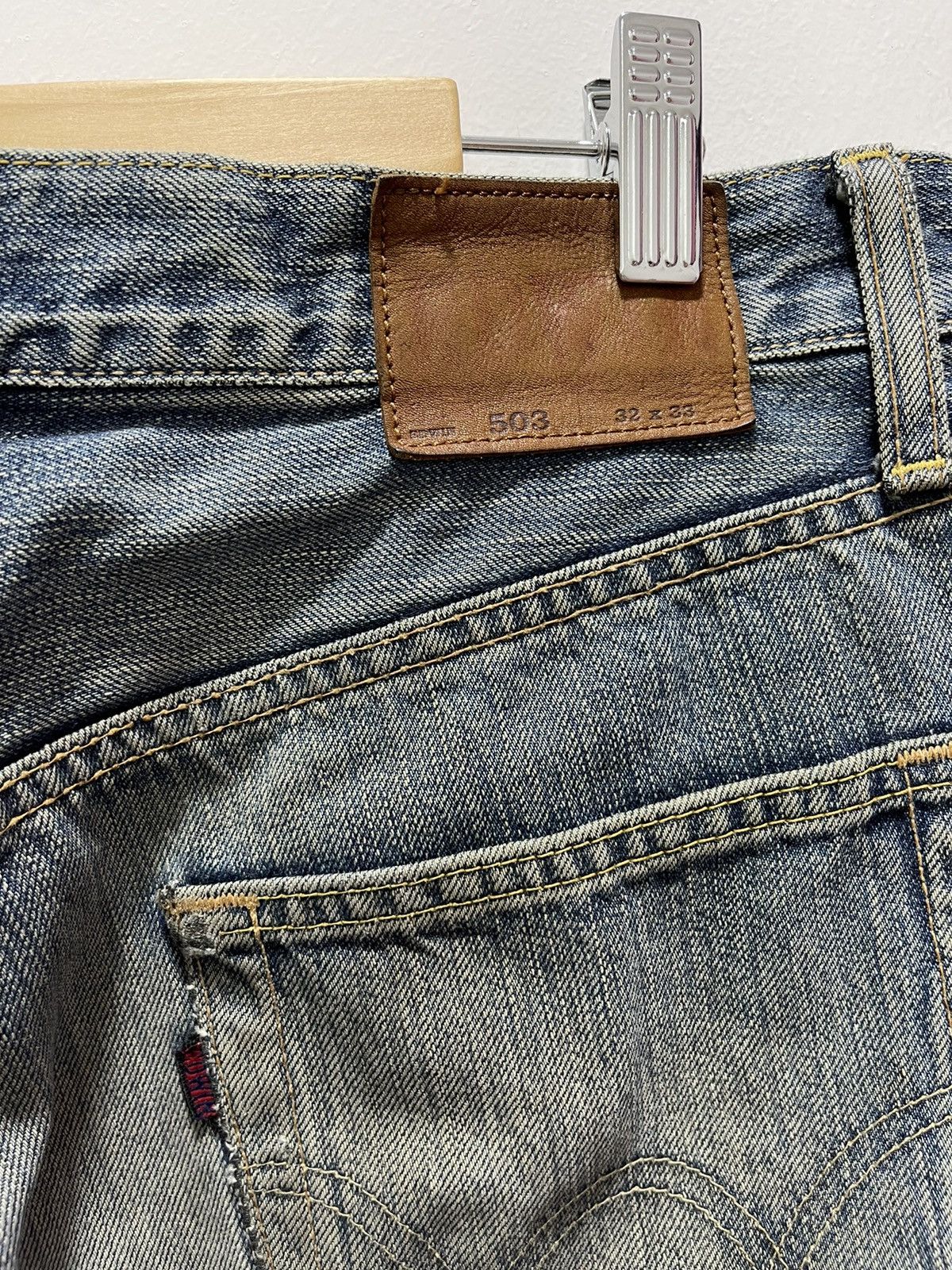 Edwin JAPANESE EDWIN 503 FADED DISTRESSED DENIM JEANS Size US 32 / EU 48 - 13 Thumbnail