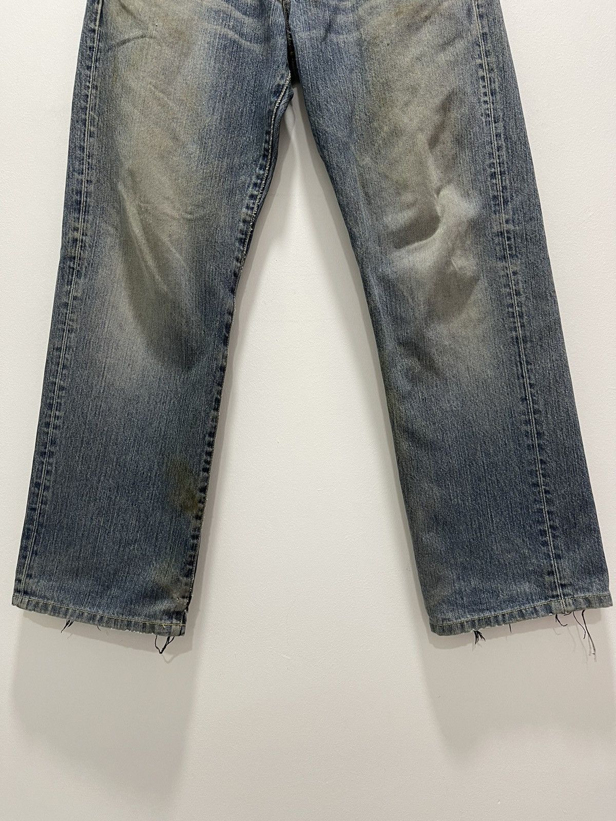 Edwin JAPANESE EDWIN 503 FADED DISTRESSED DENIM JEANS Size US 32 / EU 48 - 11 Thumbnail