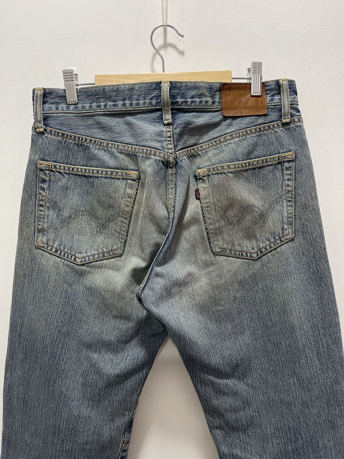 Edwin JAPANESE EDWIN 503 FADED DISTRESSED DENIM JEANS Size US 32 / EU 48 - 4 Thumbnail