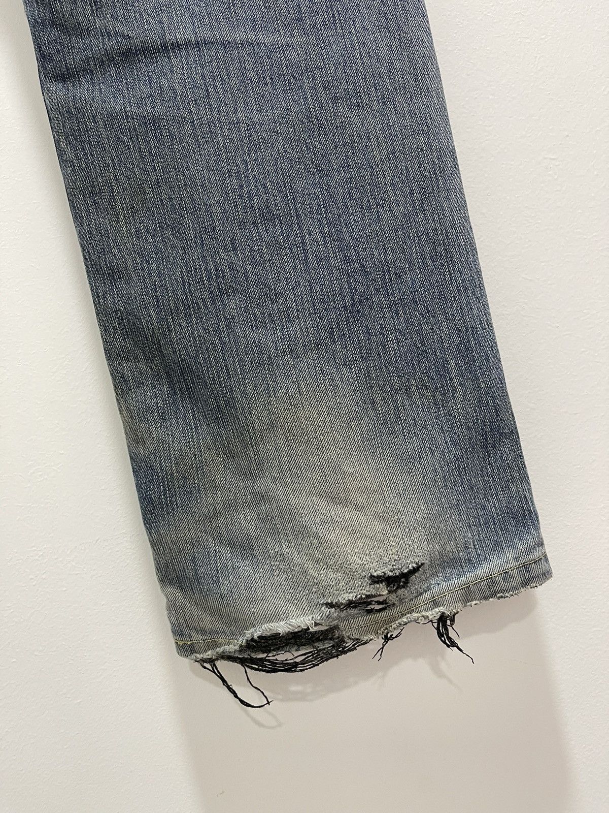 Edwin JAPANESE EDWIN 503 FADED DISTRESSED DENIM JEANS Size US 32 / EU 48 - 5 Thumbnail