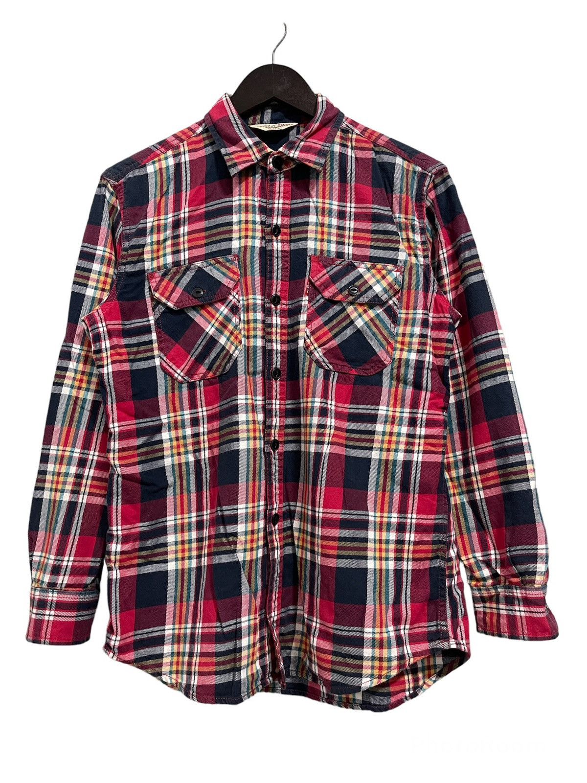 Flannel × Levi's × Levi's Vintage Clothing VINTAGE LEVIS RED TAB DOUBLE POCKET TARTAN CHECKERED FLANNEL Size M / US 6-8 / IT 42-44 - 1 Thumbnail