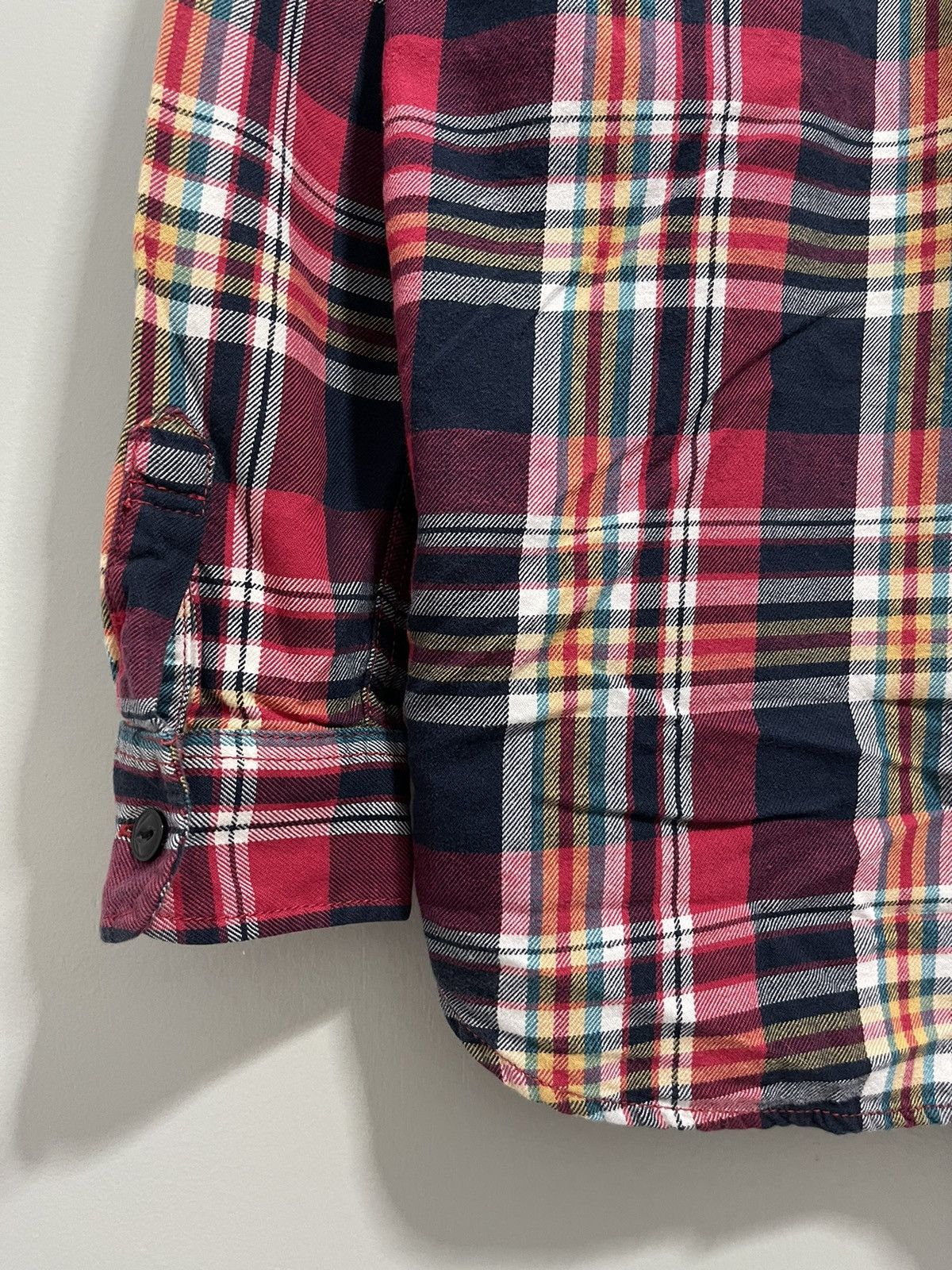Flannel × Levi's × Levi's Vintage Clothing VINTAGE LEVIS RED TAB DOUBLE POCKET TARTAN CHECKERED FLANNEL Size M / US 6-8 / IT 42-44 - 5 Thumbnail