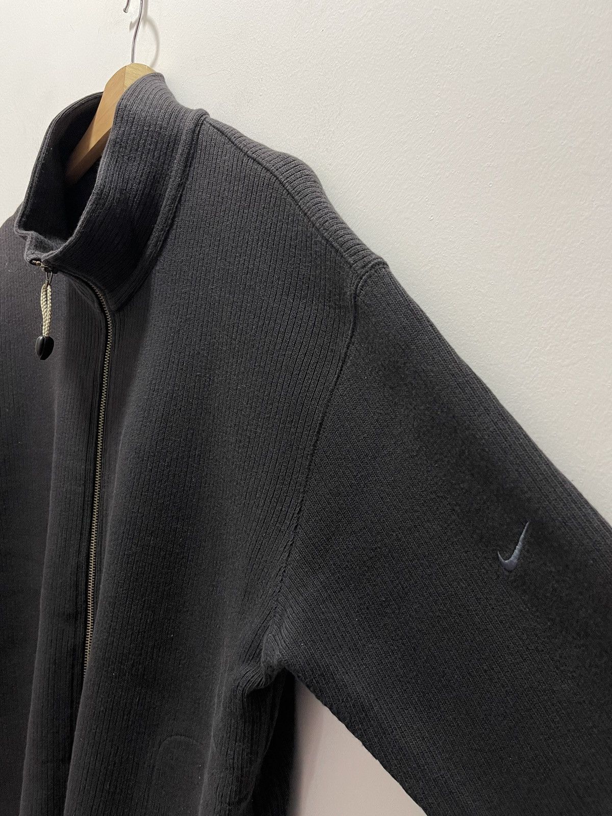 Nike × Vintage VINTAGE NIKE SWOOSH MINI LOGO Y2K ZIP UP SWEATER Size US L / EU 52-54 / 3 - 2 Thumbnail