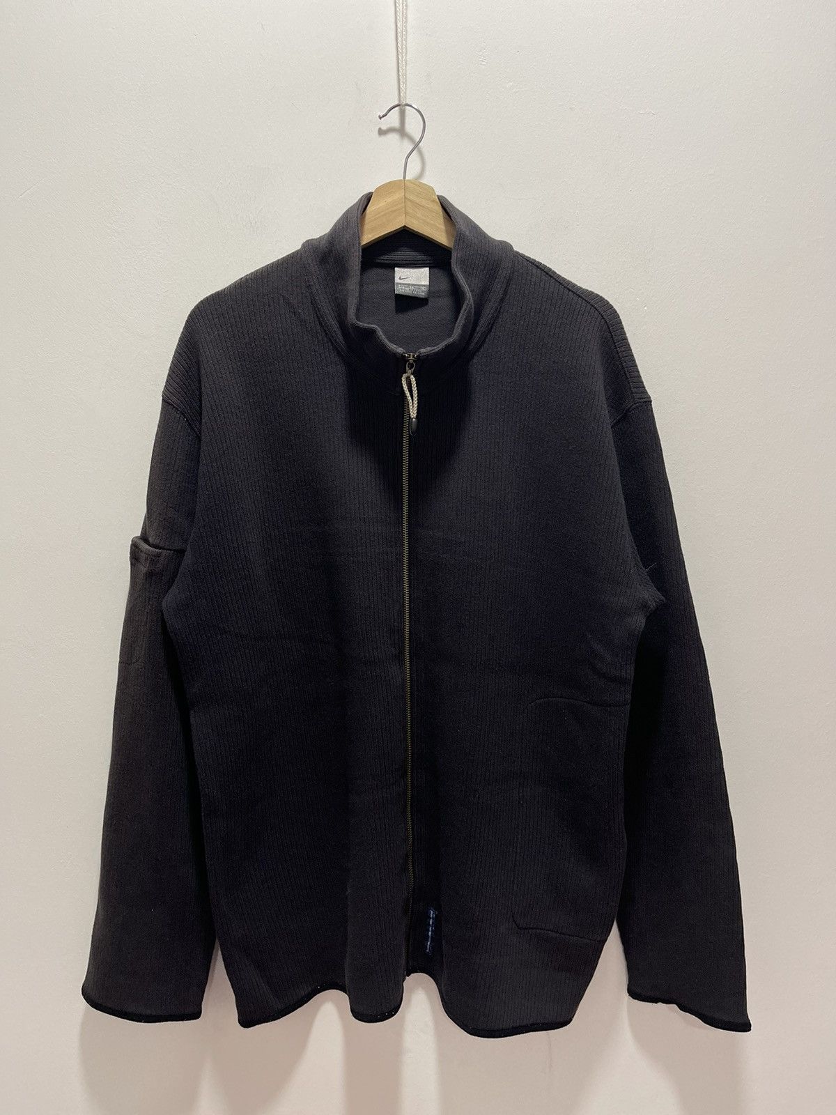 Nike × Vintage VINTAGE NIKE SWOOSH MINI LOGO Y2K ZIP UP SWEATER Size US L / EU 52-54 / 3 - 1 Thumbnail