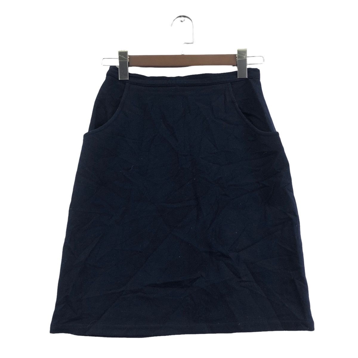 Vtg 90’ YOHJI YAMAMOTO Y’S Laine Wool Midi Skirt Pour Homme