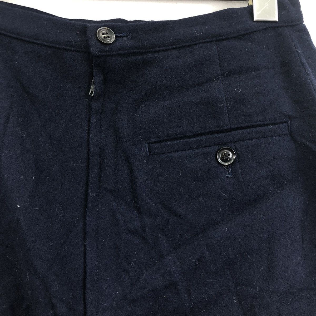 Vtg 90’ YOHJI YAMAMOTO Y’S Laine Wool Midi Skirt Pour Homme
