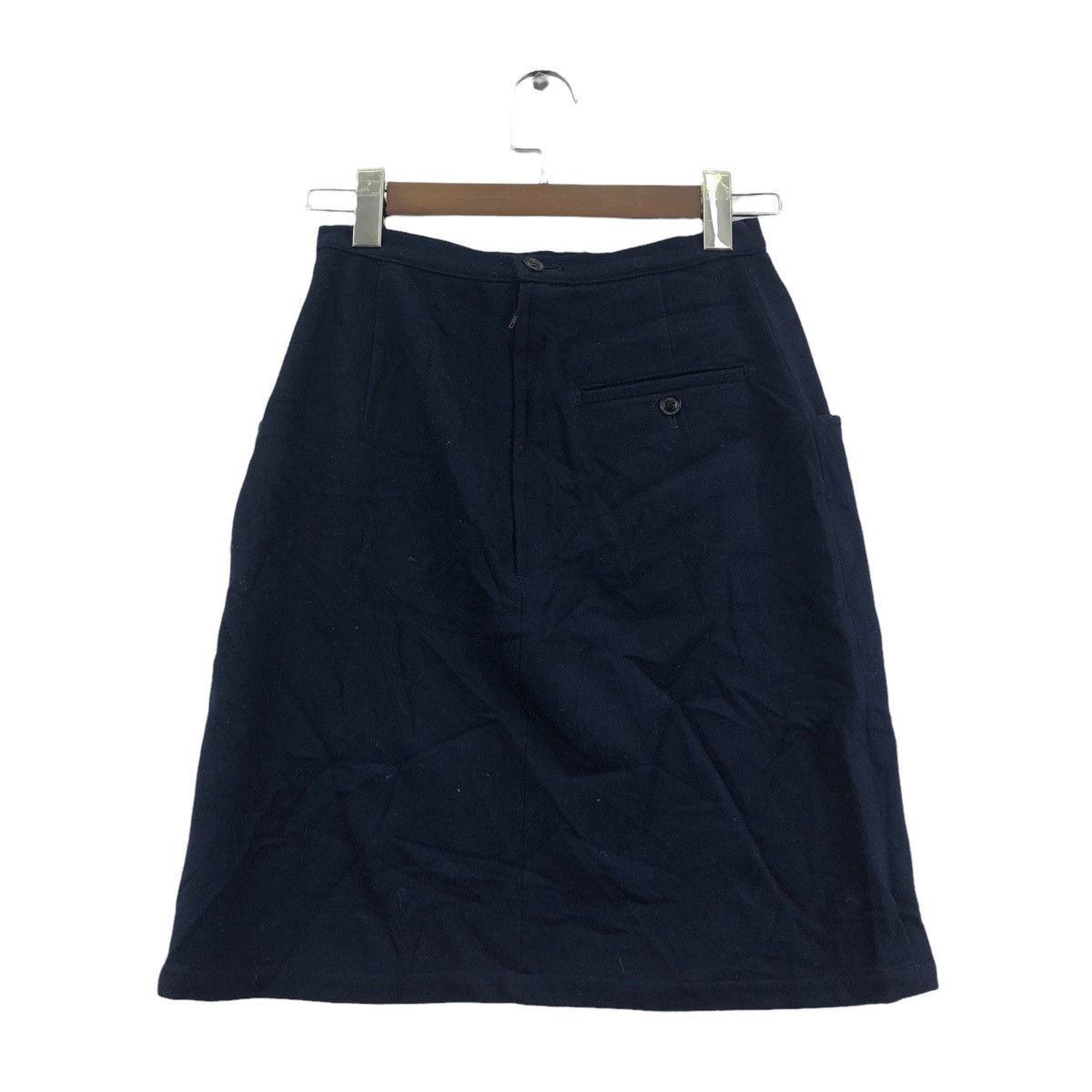 Vtg 90’ YOHJI YAMAMOTO Y’S Laine Wool Midi Skirt Pour Homme