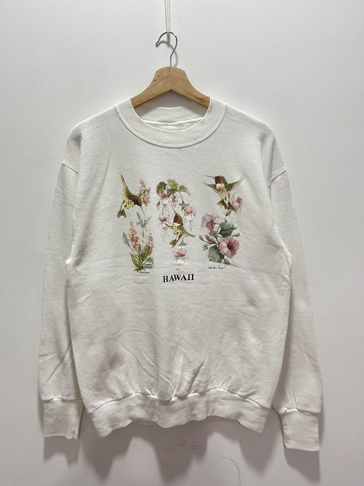 Vintage VINTAGE HAWAIIAN ART FLOWER CREWNECK SWEATSHIRT Size US S / EU 44-46 / 1 - 1 Thumbnail