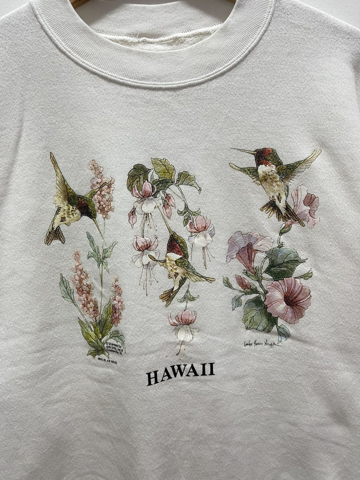 Vintage VINTAGE HAWAIIAN ART FLOWER CREWNECK SWEATSHIRT Size US S / EU 44-46 / 1 - 2 Thumbnail