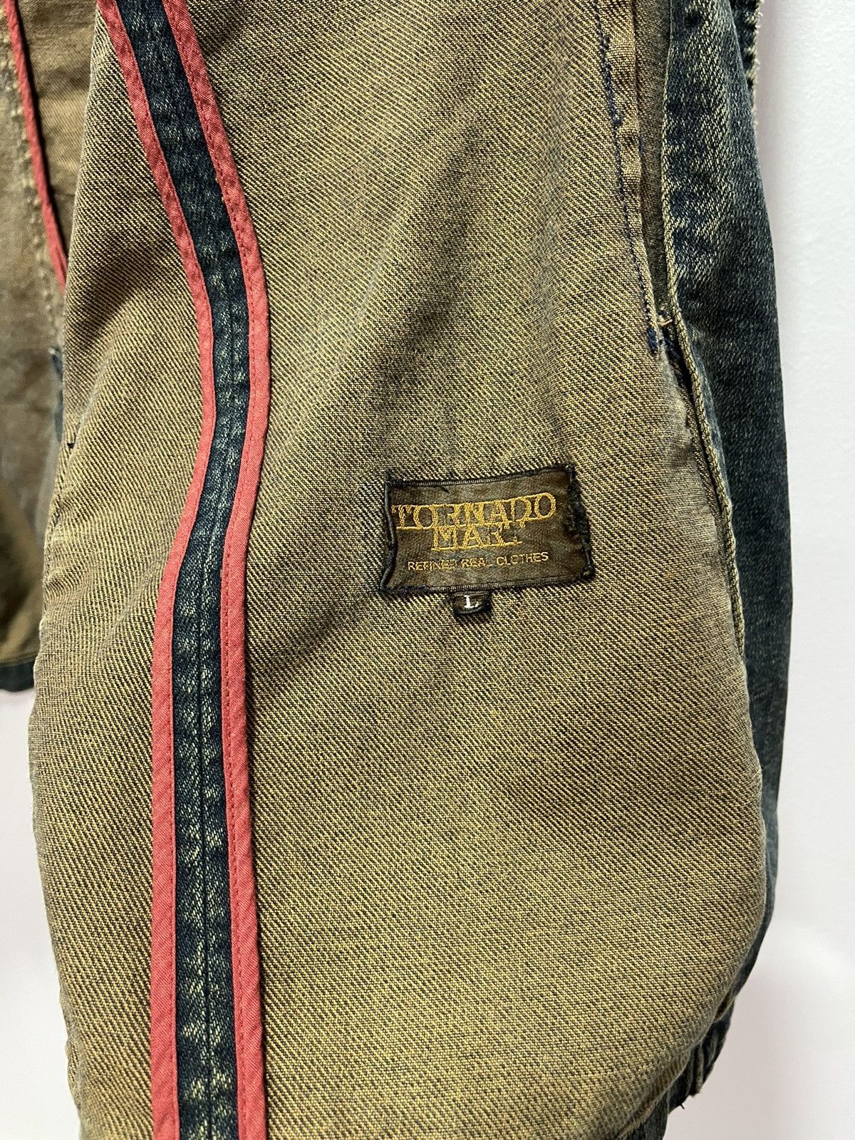 Tornado Mart × Vintage TERNADO MART JAPANESE DESIGN CHORE DISTRESSED DENIM JACKET Size US M / EU 48-50 / 2 - 12 Thumbnail