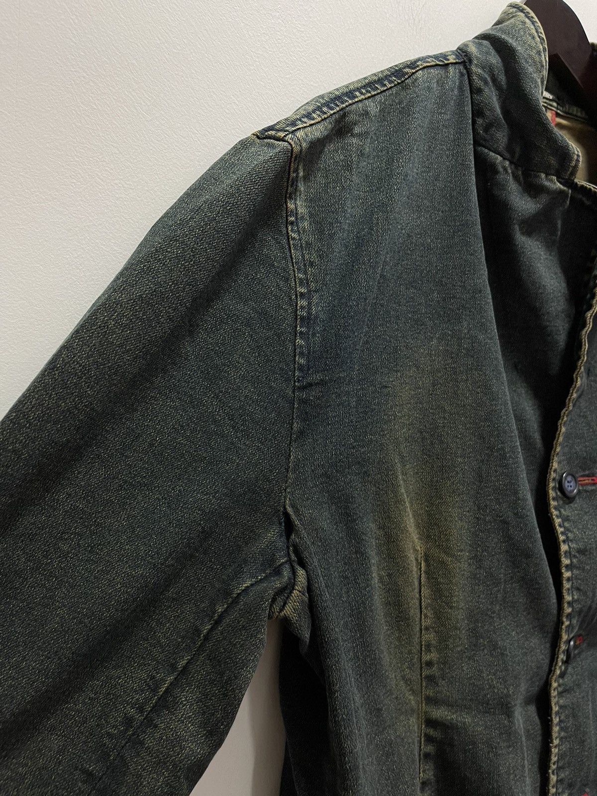 Tornado Mart × Vintage TERNADO MART JAPANESE DESIGN CHORE DISTRESSED DENIM JACKET Size US M / EU 48-50 / 2 - 4 Thumbnail
