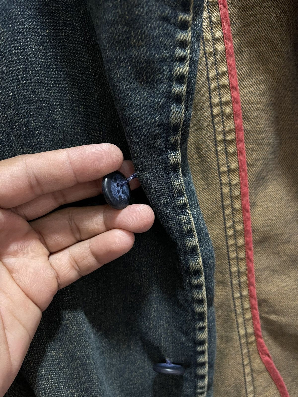 Tornado Mart × Vintage TERNADO MART JAPANESE DESIGN CHORE DISTRESSED DENIM JACKET Size US M / EU 48-50 / 2 - 8 Thumbnail