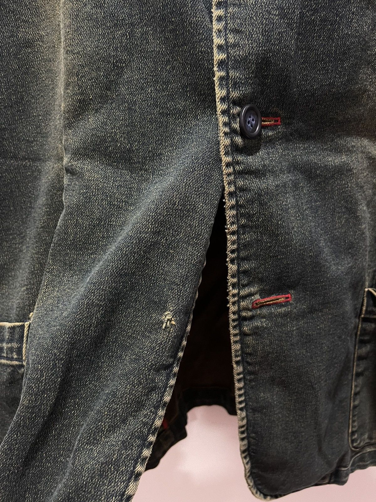 Tornado Mart × Vintage TERNADO MART JAPANESE DESIGN CHORE DISTRESSED DENIM JACKET Size US M / EU 48-50 / 2 - 7 Thumbnail