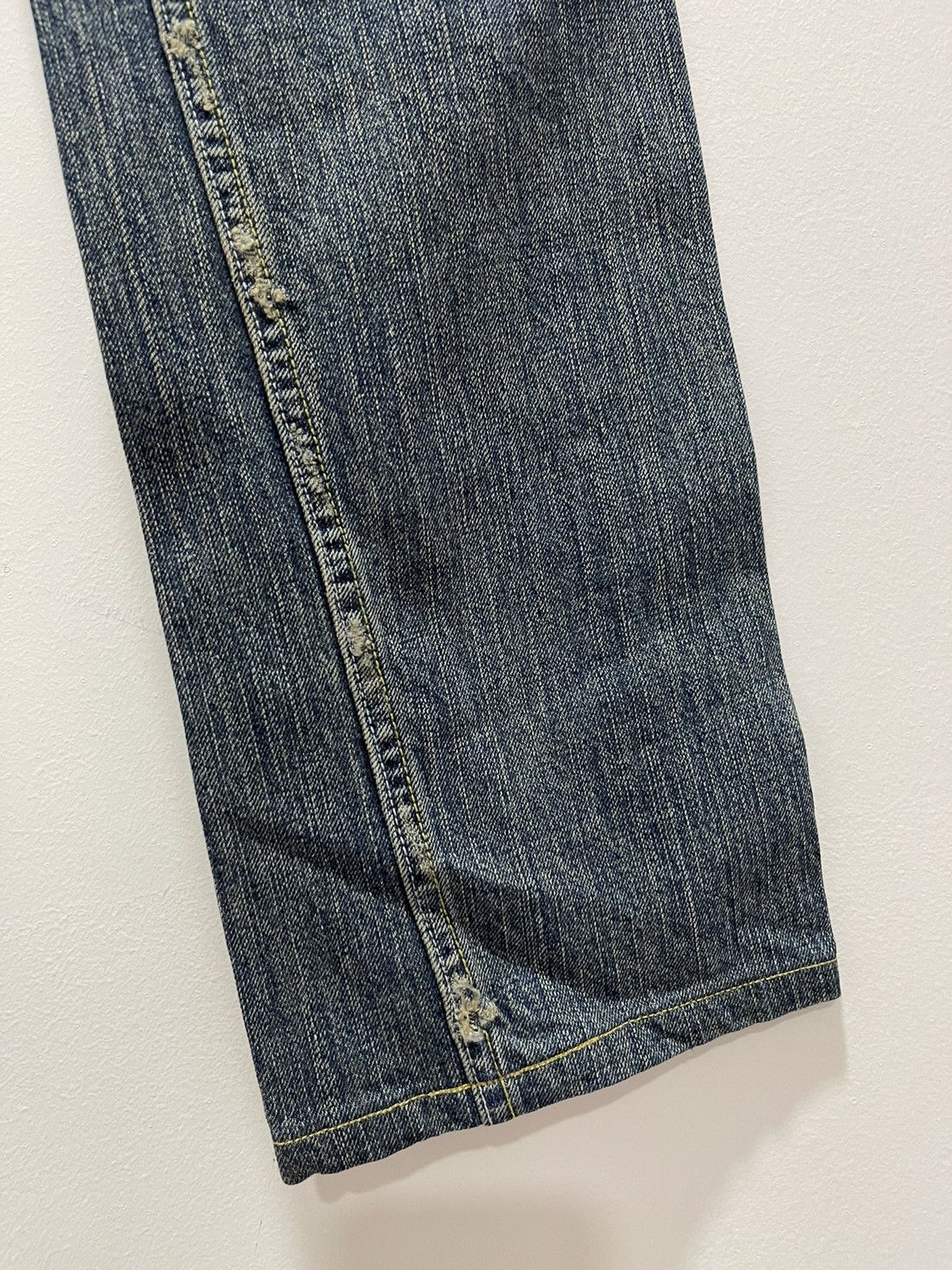 Japanese Brand × Vintage JAPANESE CASVA DISTRESSED DENIM JEANS Size US 32 / EU 48 - 11 Thumbnail