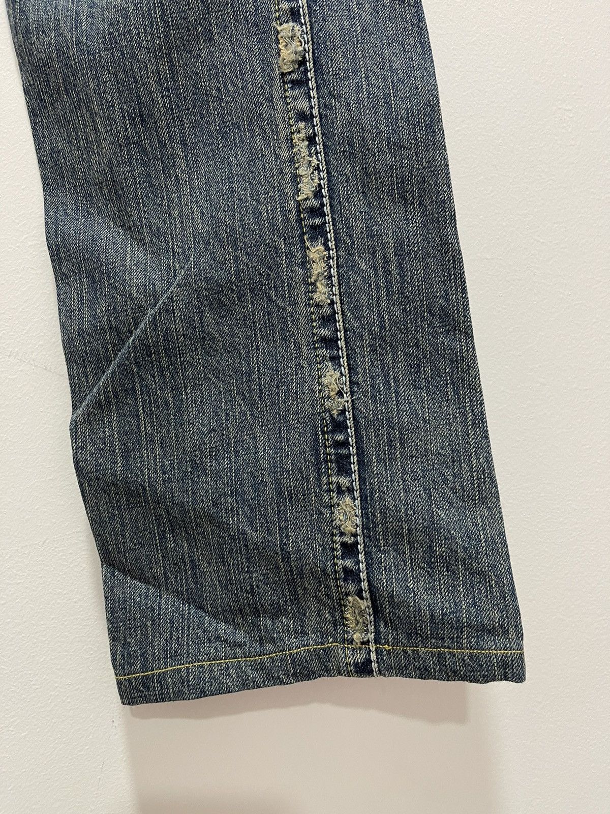 Japanese Brand × Vintage JAPANESE CASVA DISTRESSED DENIM JEANS Size US 32 / EU 48 - 5 Thumbnail