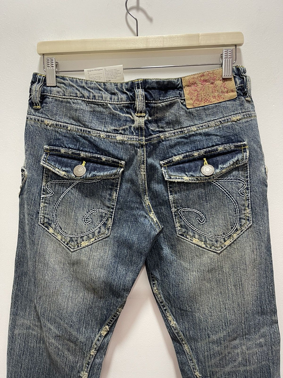 Japanese Brand × Vintage JAPANESE CASVA DISTRESSED DENIM JEANS Size US 32 / EU 48 - 10 Thumbnail