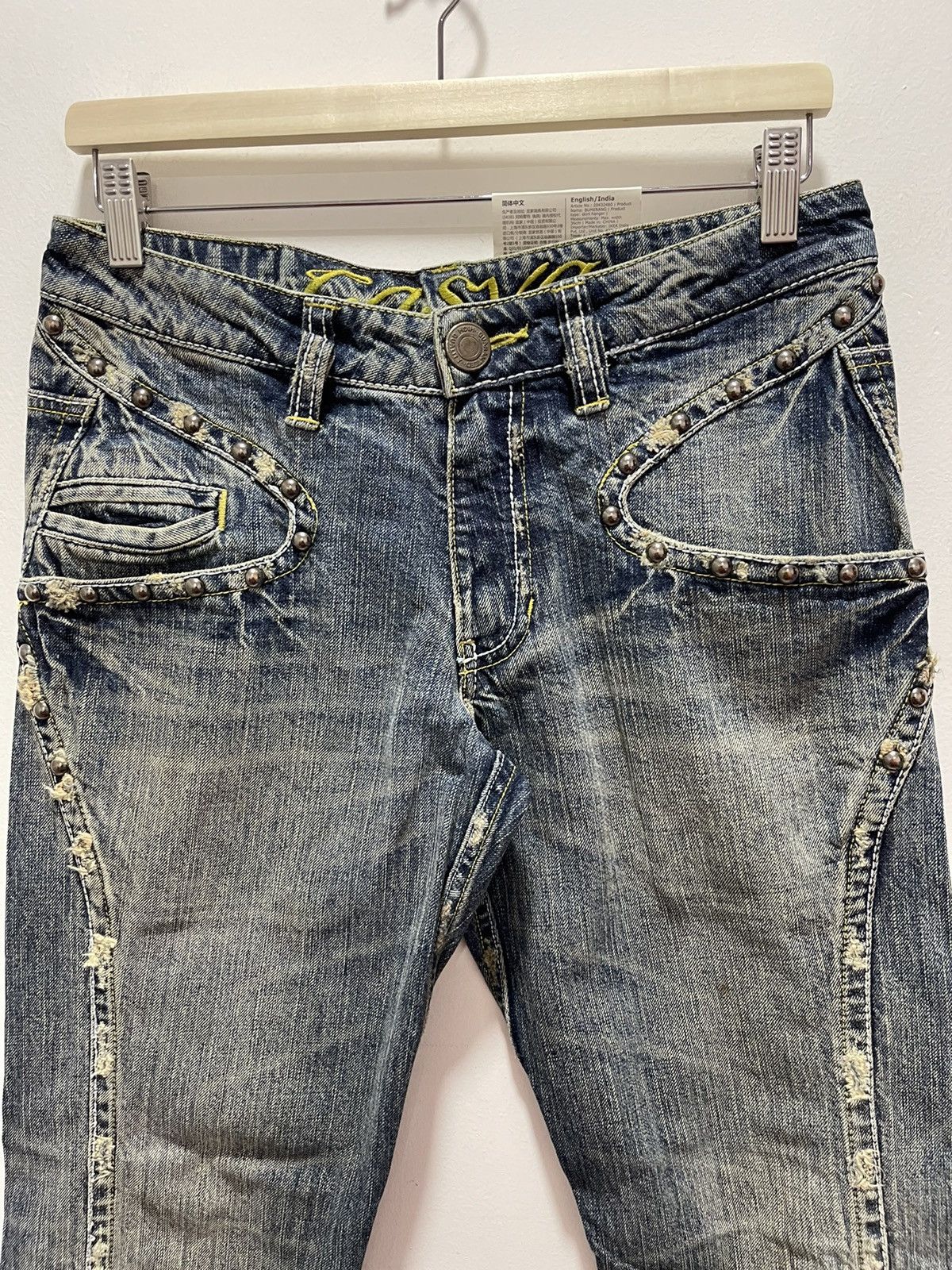 Japanese Brand × Vintage JAPANESE CASVA DISTRESSED DENIM JEANS Size US 32 / EU 48 - 4 Thumbnail