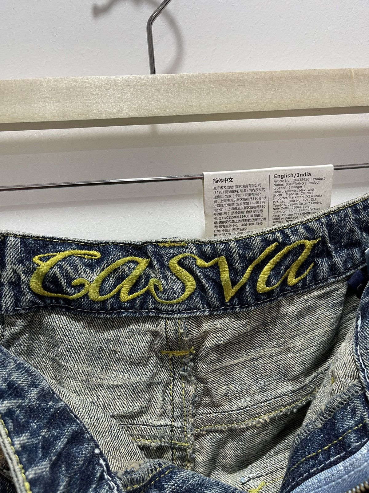 Japanese Brand × Vintage JAPANESE CASVA DISTRESSED DENIM JEANS Size US 32 / EU 48 - 13 Thumbnail