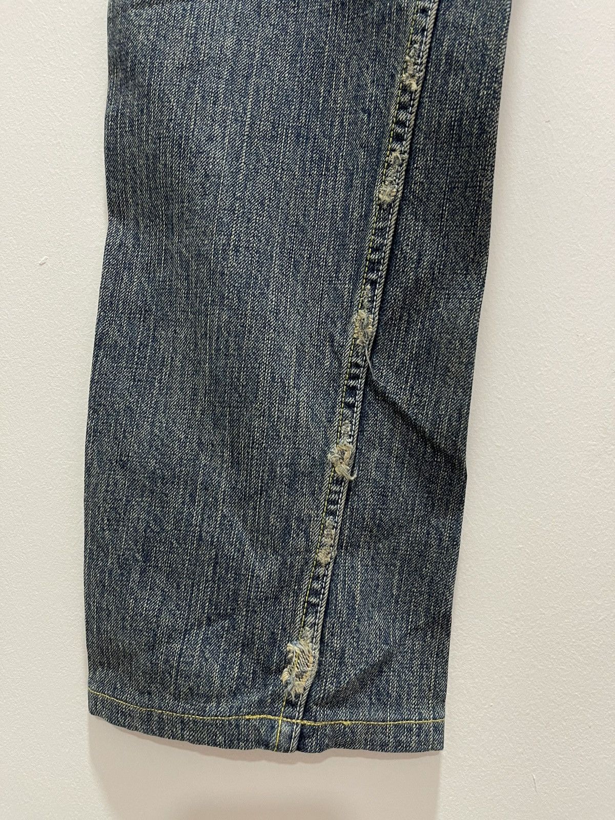 Japanese Brand × Vintage JAPANESE CASVA DISTRESSED DENIM JEANS Size US 32 / EU 48 - 12 Thumbnail