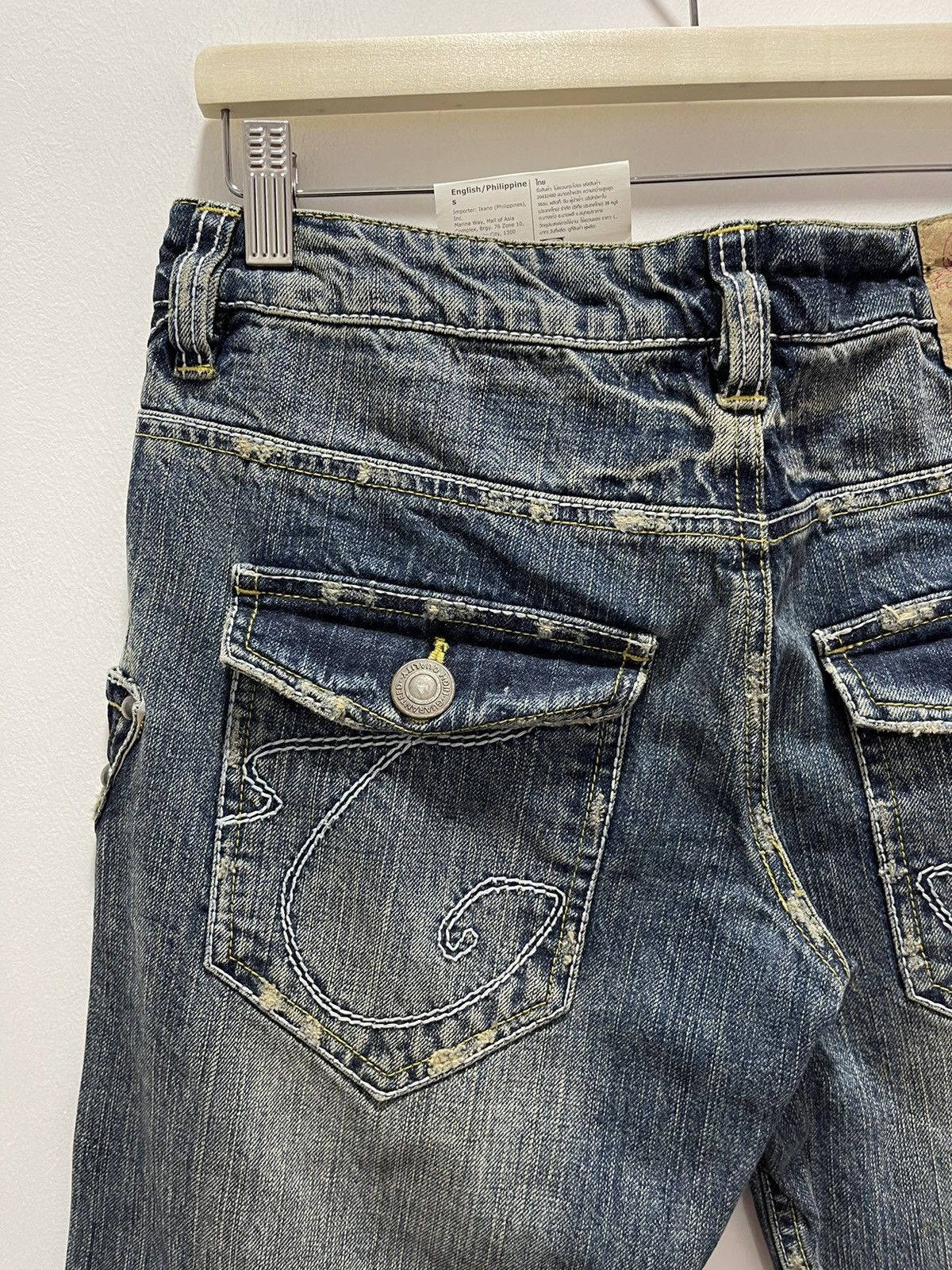 Japanese Brand × Vintage JAPANESE CASVA DISTRESSED DENIM JEANS Size US 32 / EU 48 - 9 Thumbnail