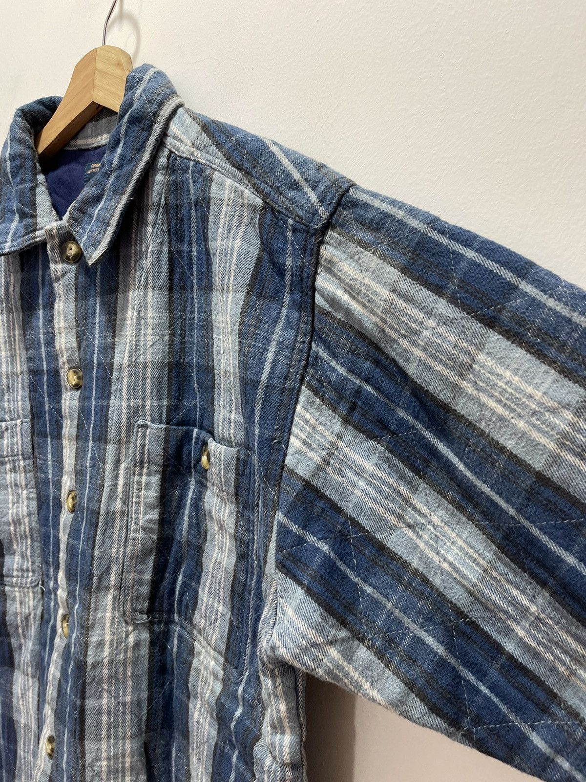 Japanese Brand × Vintage VINTAGE JUGLE STORM BLANKET DOUBLE POCKET PLAID JACKET Size US M / EU 48-50 / 2 - 3 Thumbnail