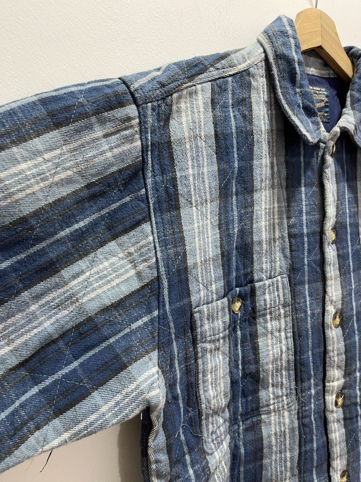 Japanese Brand × Vintage VINTAGE JUGLE STORM BLANKET DOUBLE POCKET PLAID JACKET Size US M / EU 48-50 / 2 - 4 Thumbnail