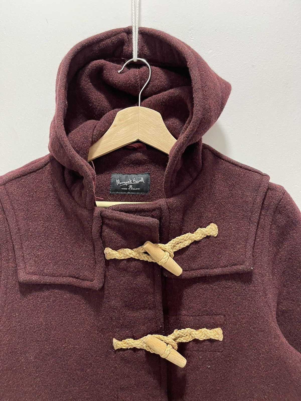 Margaret Howell MARGARET HOWELL WOOL DUFFLE TOGGLE BUTTON HOODED PARKA COAT Size US S / EU 44-46 / 1 - 2 Thumbnail