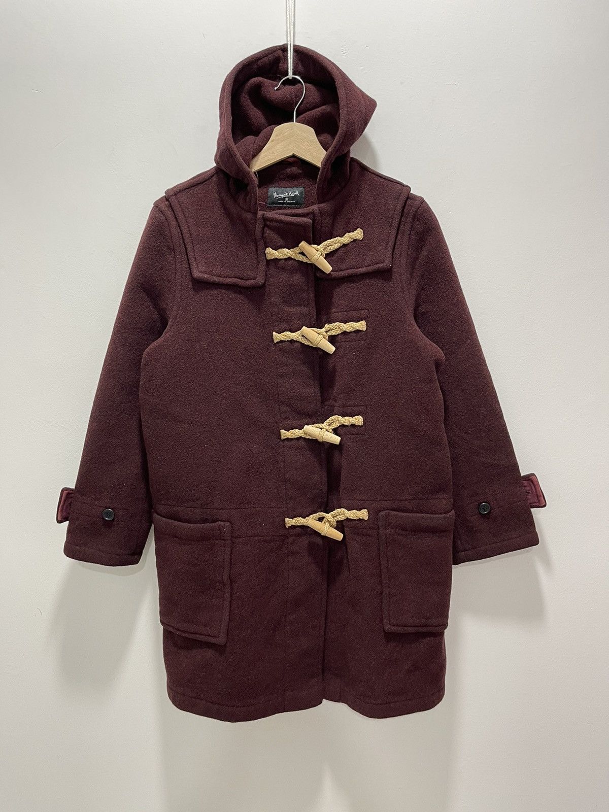 Margaret Howell MARGARET HOWELL WOOL DUFFLE TOGGLE BUTTON HOODED PARKA COAT Size US S / EU 44-46 / 1 - 1 Thumbnail
