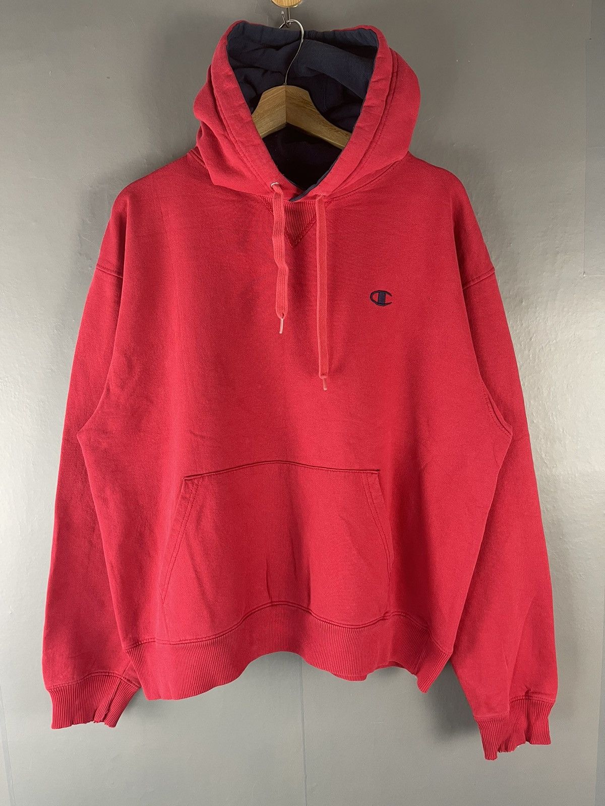 Champion × Vintage VINTAGE BOXY CHAMPION MINI LOGO C EMBROIDERY HOODIE Size US M / EU 48-50 / 2 - 1 Thumbnail