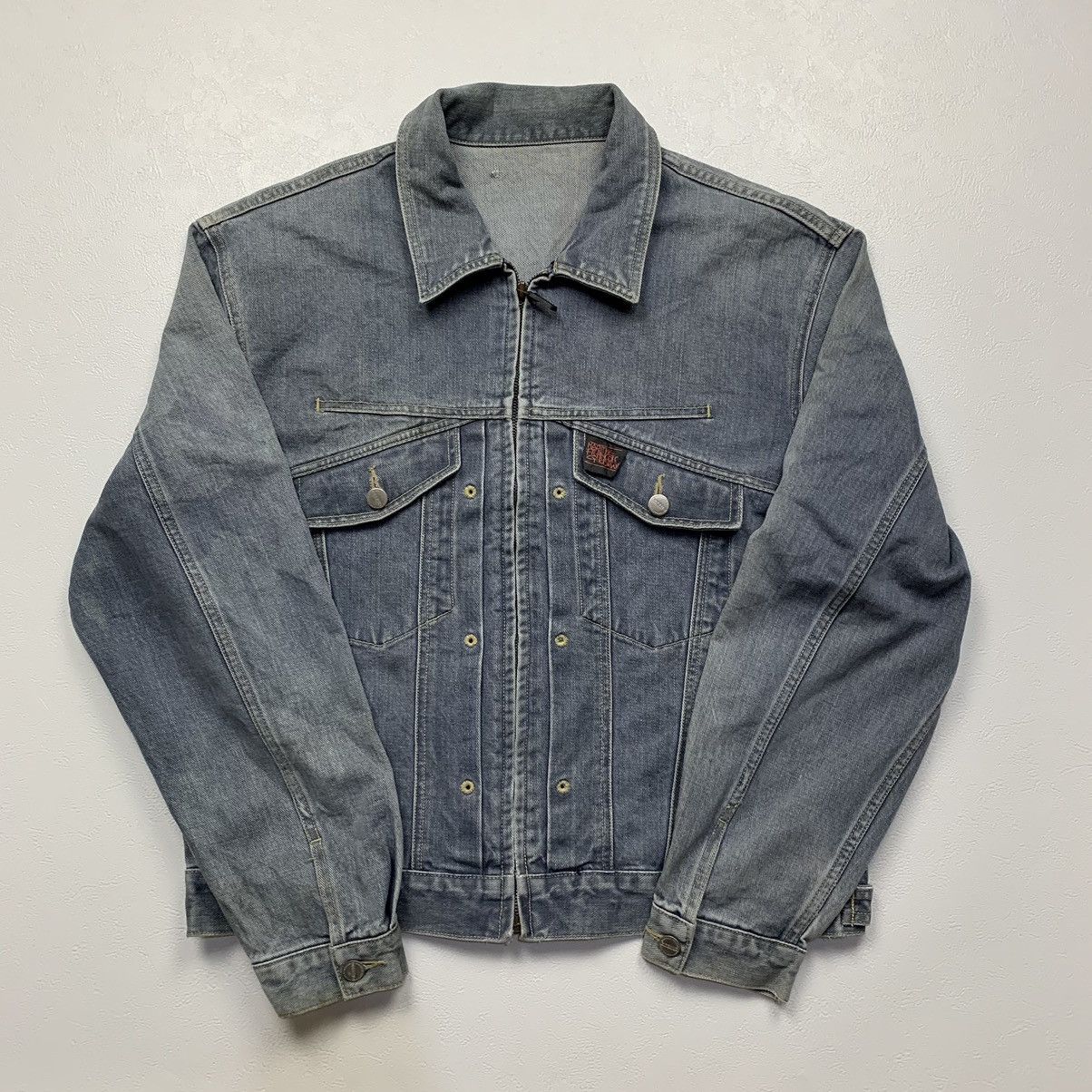 Marithe + Francois Girbaud Vintage marithe francois girbaud zip up trucker denim jacket Size US M / EU 48-50 / 2 - 9 Thumbnail