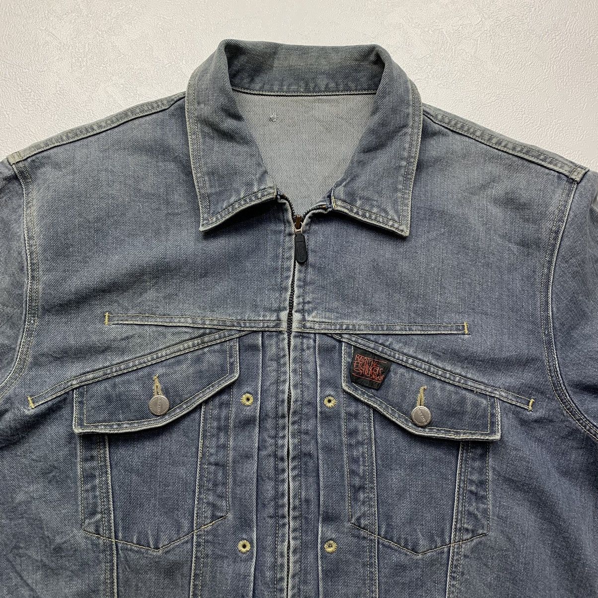 Marithe + Francois Girbaud Vintage marithe francois girbaud zip up trucker denim jacket Size US M / EU 48-50 / 2 - 2 Thumbnail