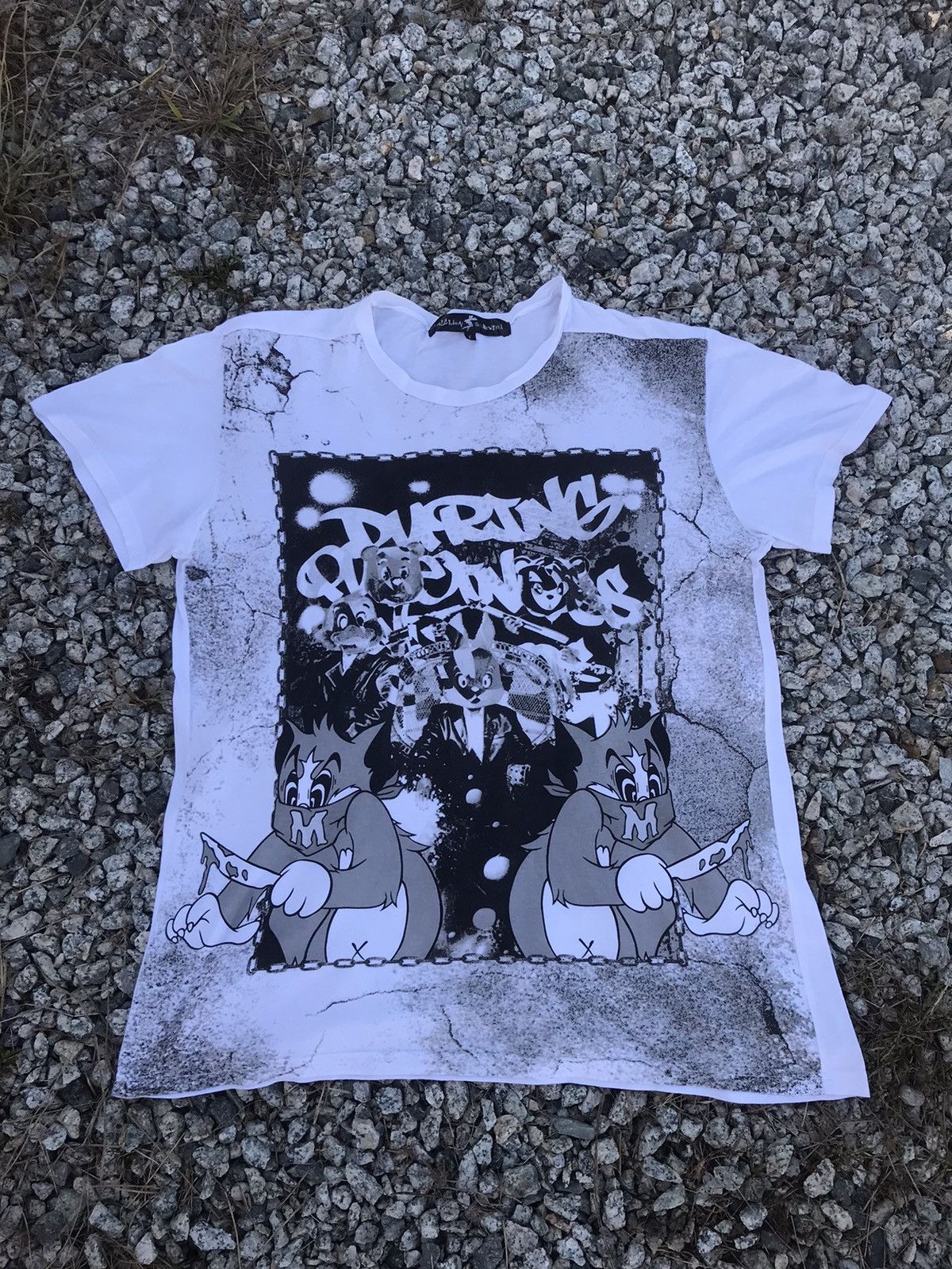 Japanese Brand Million Dollar Orchestra Anima overprint Tee Size US XL / EU 56 / 4 - 1 Thumbnail