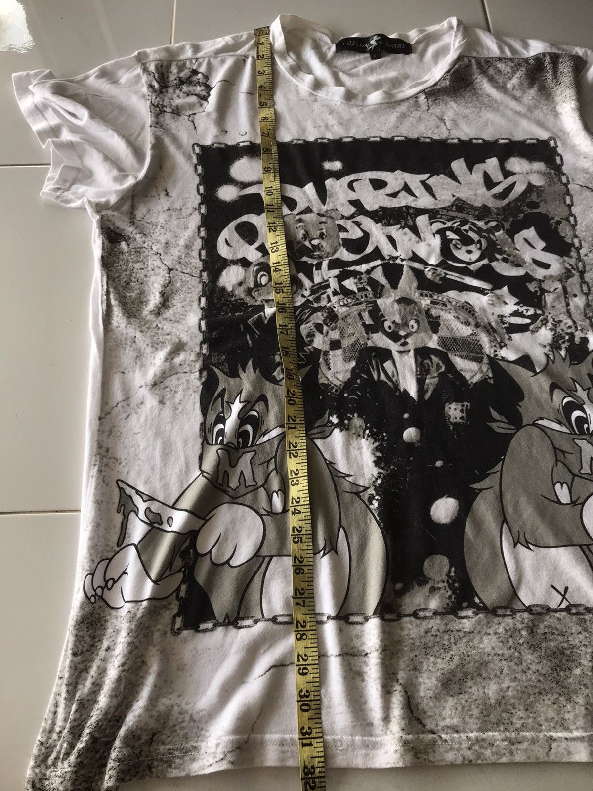 Japanese Brand Million Dollar Orchestra Anima overprint Tee Size US XL / EU 56 / 4 - 14 Thumbnail