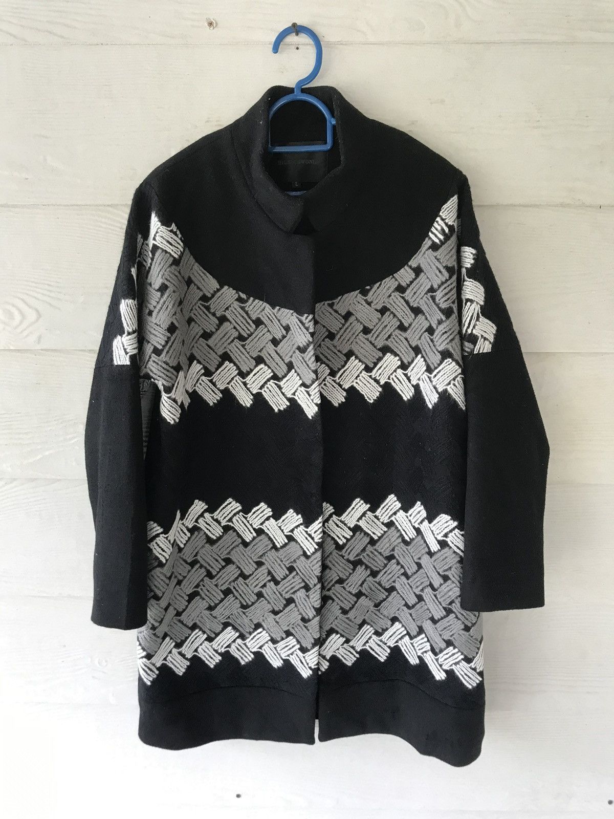 Japanese Brand HIGH CHWONL TWO TONE SIZE L LONG COAT JAPAN Size US L / EU 52-54 / 3 - 1 Thumbnail
