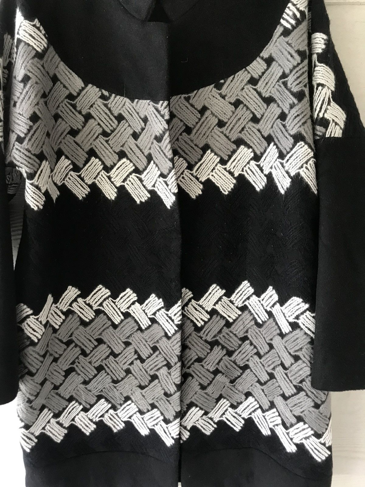 Japanese Brand HIGH CHWONL TWO TONE SIZE L LONG COAT JAPAN Size US L / EU 52-54 / 3 - 3 Thumbnail